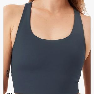 Girlfriend collective hunter green Paloma Racerback Bra